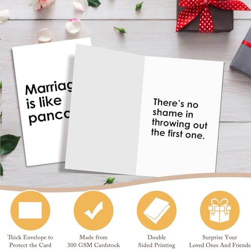 Funny Divorce Card for Him & Her - Humorous Breakup Gift