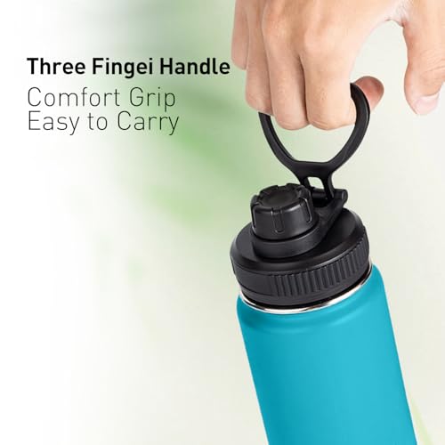 2Pack Lids Replacement Fit for Thermoflask 16 18 24 32 40 64oz Wide Mouth Bottle, Leak-Proof Dust-Proof, BPA Free