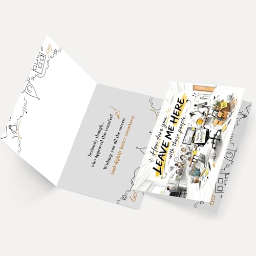 Funny Farewell Card for Coworkers - Going Away Humor Card