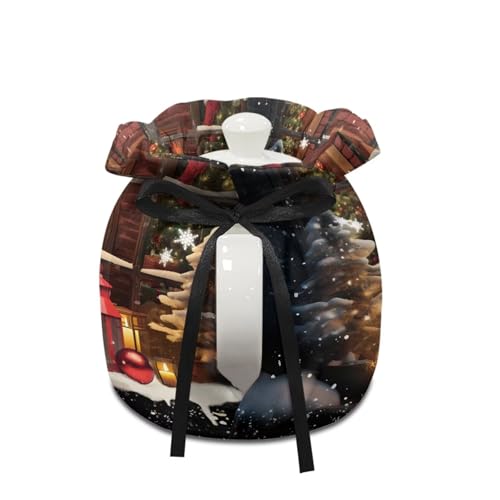 Snowman Teapot Cozy - Christmas Insulated Kettle Cover with Dust Proof Fabric