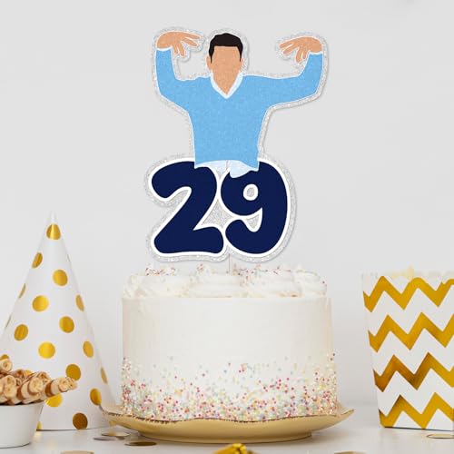 Glitter Twenty-Nine Birthday Cake Topper for Women's 29th Celebration