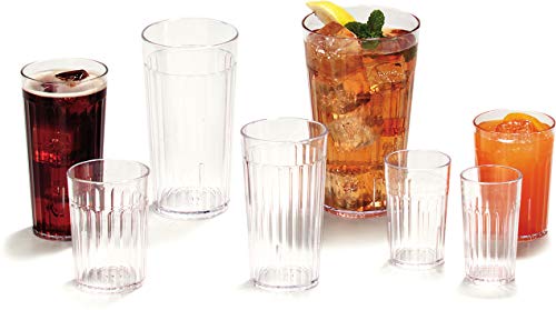 Carlisle Bistro Tumbler - 5.6 oz Clear Plastic for Restaurants