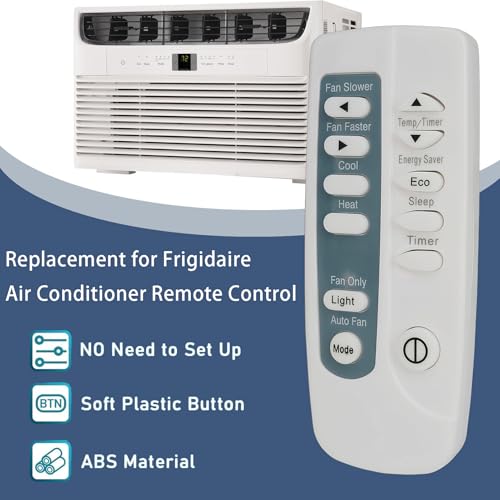 Kassionel Replacement Air Conditioner Remote for Frigidaire FFRH0822Q Series