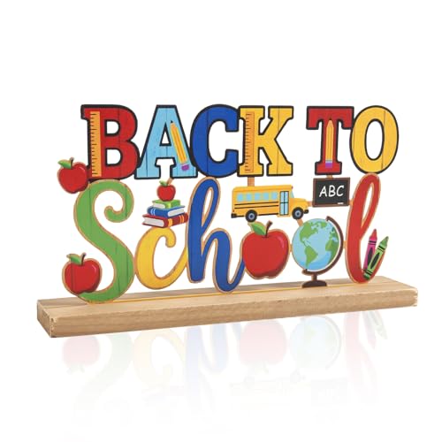Back to School Metal Table Decoration - First Day of School Desk Sign