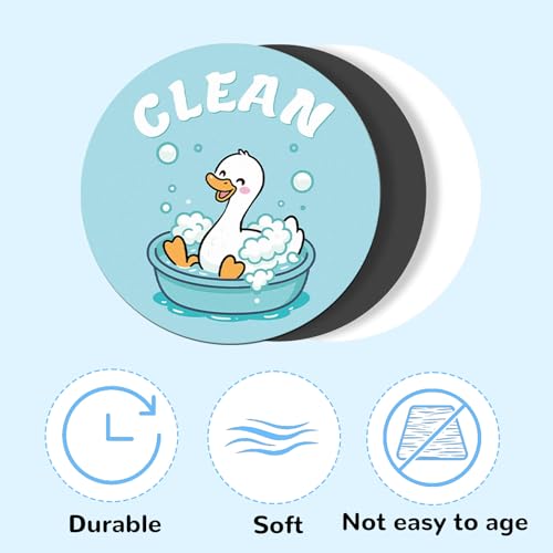 2-Pack White Goose Dishwasher Clean/Dirty Magnet Signs