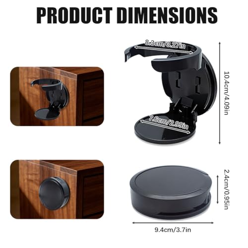 Foldable Wall Cup Holder for Stanley 30/40 oz Drinks - 2 Pack