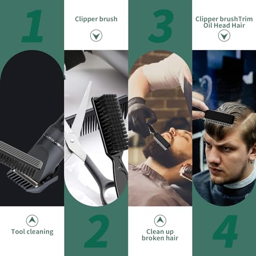 SQULIGT 6 Pcs Barber Clipper Brush and Trimmer Cleaning Brush Set