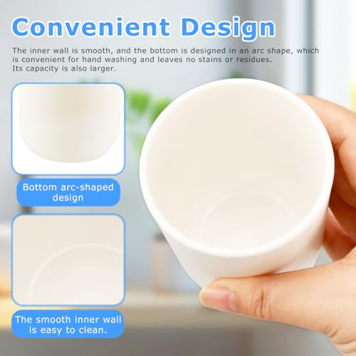 Vornetil 2-Pack Reusable Toothbrush Holders - 13.5oz Plastic Cups