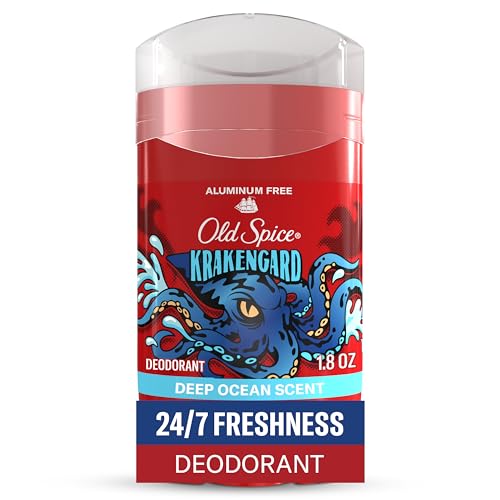 Old Spice Aluminum Free Deodorant for Men, Krakengard Deep Ocean Scent, 1.8 oz