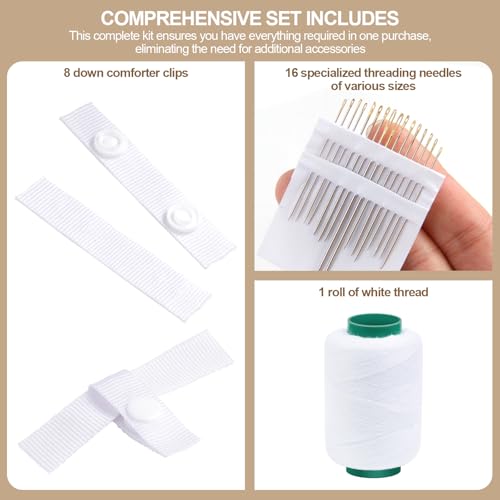 KIBBEH Duvet Cover Clips - 8 Pack Secure Comforter Fasteners Kit