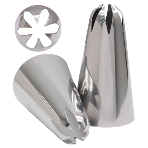 5-Piece Stainless Steel Piping Tips Set for Cake Decorating