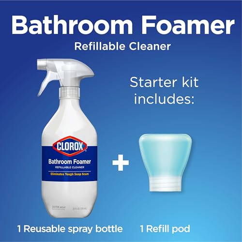 Clorox Bathroom Foamer Refill Pods - Concentrated Cleaning System - 2 Pack