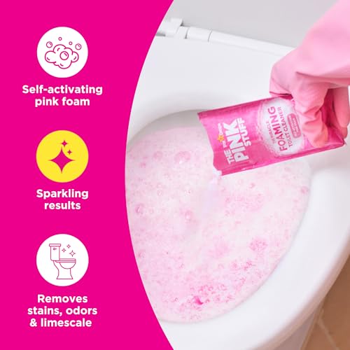 Stardrops The Pink Stuff Foaming Toilet Powder - 7 Oz Deep Clean