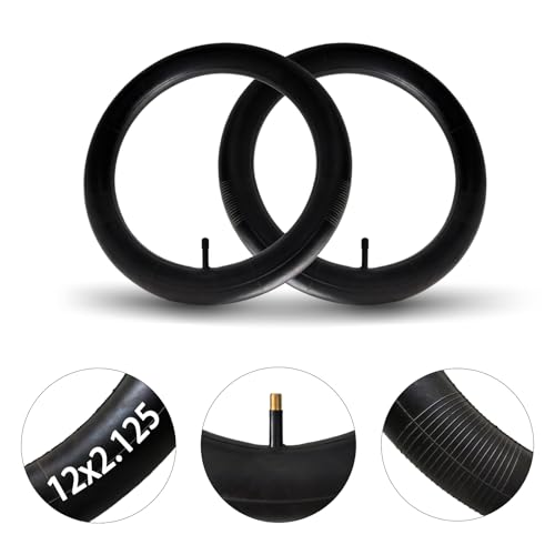 2-Pack Bike Tubes 12x1.75/1.95/2.125 Inner Tube 12 x 1.75 12 x 1.95 12x2.125 Bike Tire Tube