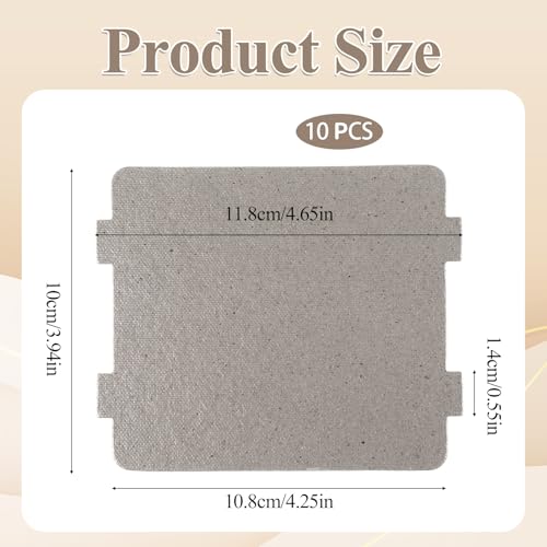 10-Pack Universal Microwave Oven Waveguide Covers - Mica Sheets