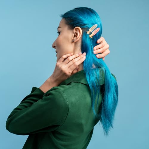 No Crease Hair Clips for Makeup and Skincare 8-Pack Colorful Flat Duckbill Hairpins