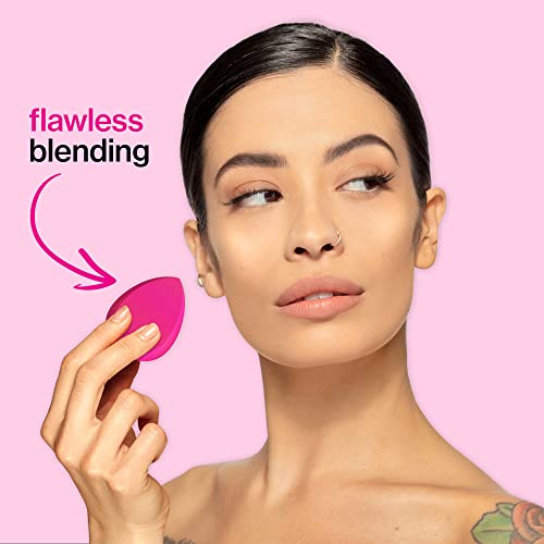 wet n wild Makeup Sponge - Low Product Absorption Pink Blending Sponge