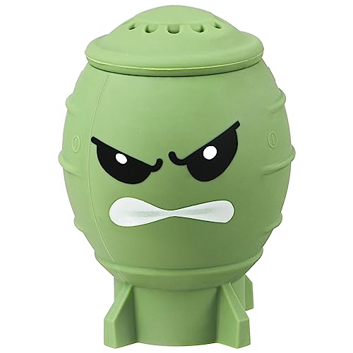 KOLUTI Bomb-Shape Fridge Deodorizer - Reusable Baking Soda Holder, Cute Silicone Freezer Odor Absorber