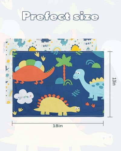 ALVABABY Toddler Pillowcases - 100% Cotton, 2 Pack, Fits 13x18 & 12x16