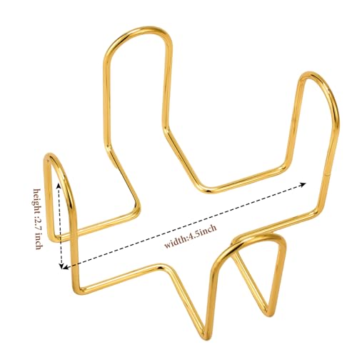MOYODOR Gold 4.3 Inch Coaster Holder Metal Storage Caddy for Round & Square Coasters - 1PC