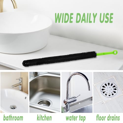 Flexible Long Pipe Drain Cleaner Brush for Kitchen, Shower & Bathtub Clogs