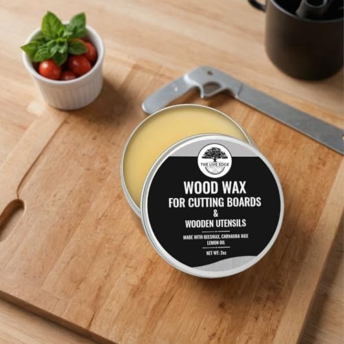 2oz Food Grade Beeswax Wood Polish with Lemon Oil - The Live Edge, Pack of 1