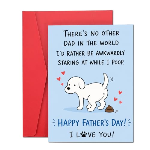 Funny Father's Day Card for Dog Dads - Heartfelt Greeting