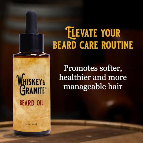 Whiskey & Granite Natural Beard Oil - Fresh Mint 1.7 oz