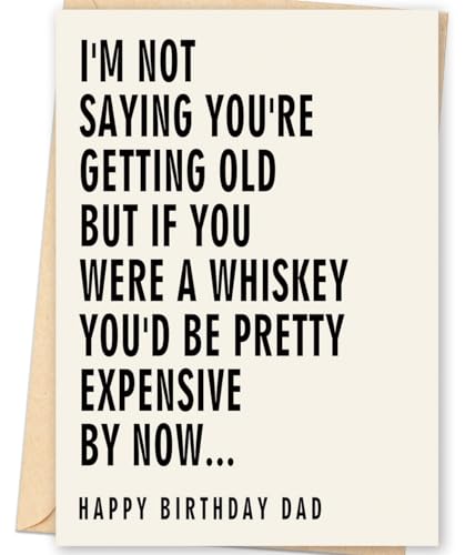 Funny Birthday Card for Dad | Whiskey Humor | FANCYLUCKY