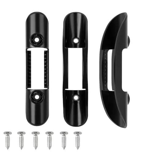 3 Pack Kayak Paddle Holder Clip Deck Track Mount Keeper with Screws Shaft Clamp Snap Bracket for Canoe Boat Oars Raft Surfing Fishing