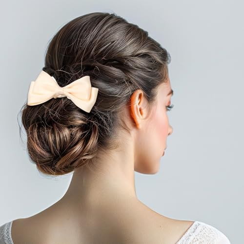 Mabor 6PCS Bow Scrunchies for Women Silk-Like Hair Ties Ponytail Holders