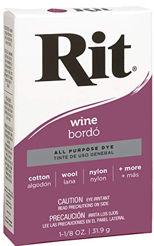 Rit All-Purpose Powder Dye - Wine Color for Fabrics & Crafts