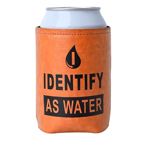 Funny Leather Can Cooler - Unique Gifts for Dad, Grandpa & Husband