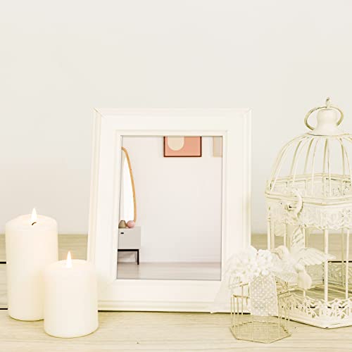 KALIONE 8 Pack Shatterproof Acrylic Mirrors, 5x7 Inch Double-Sided Mini Mirrors for DIY Crafts