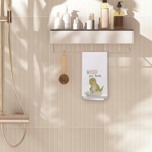 Dinosaur Hand Towels for Kids - 16x24 Inch Bathroom Decor