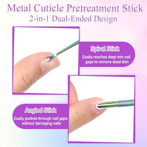 Psiriol Stainless Steel Cuticle Pusher and Nail Files Kit
