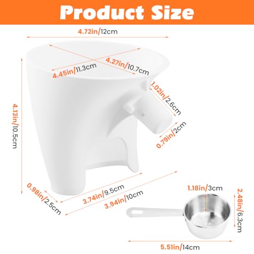 Flour Funnel for KitchenAid Mixer - Easy-Pour Attachment for KSM150