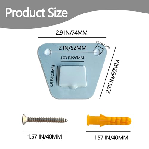 Heavy-Duty Wall Mount Brackets for Oscillating Fans - 2 Pack