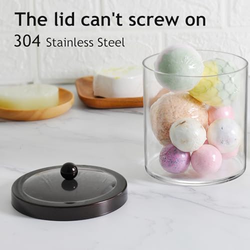 50oz Clear Laundry Pods Container with Stainless Steel Lid - 2 Pack