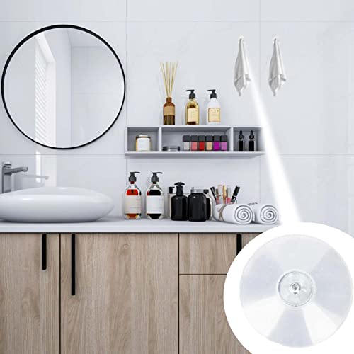12Pcs 40mm Clear PVC Suction Cups for Bathroom & Window Use