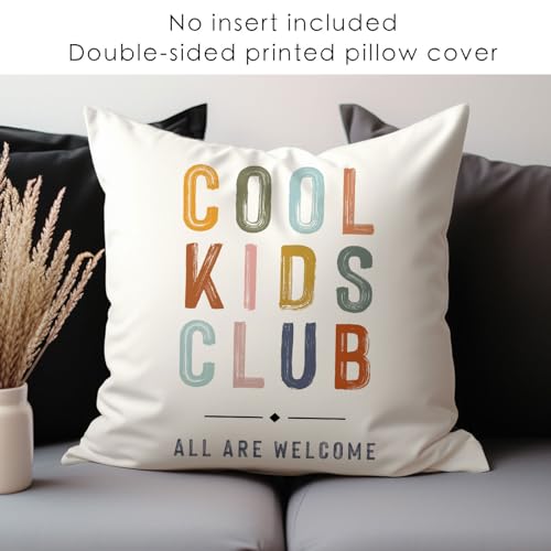18x18 Plush Kids Room Decor Pillow Cover - Boho Pattern