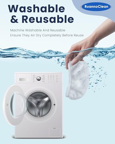 12 Pack Microfiber Steam Cleaner Pads for Handheld Steam Cleaners - White