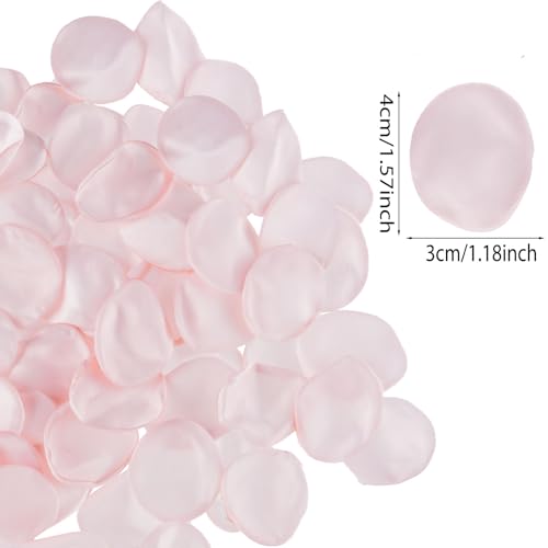 200 Pink Artificial Rose Petals for Wedding & Home Decor