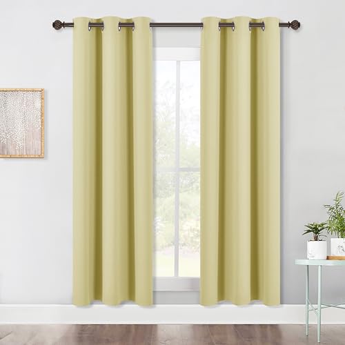 NICETOWN Blackout Curtains 34"W x 70"L, Thermal Insulated Drapes (2 Panels)