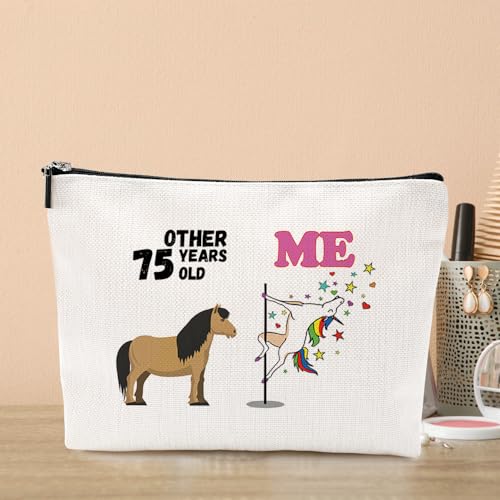 VICBOU Cotton Linen Cosmetic Bag Waterproof Travel Toiletry Organizer