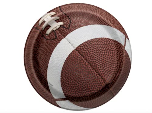 Multicolor Football Fiesta Paper Dinner Plates - 9" (8 Count)