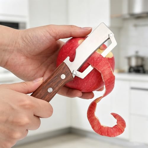 TIESOME 2-Pack Stainless Steel 2-in-1 Vegetable Peeler & Bottle Opener