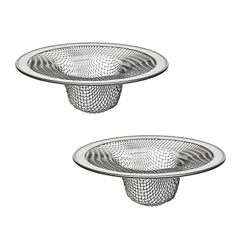 Danco Kitchen Sink Strainer 4-1/2-Inch 2-Pack - Stainless Steel