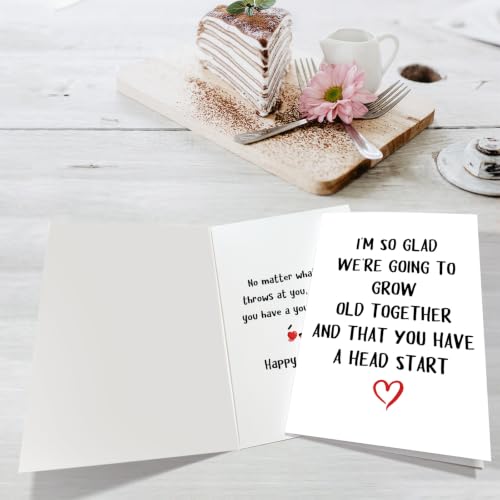 Funny Grow Old Birthday Card for Husband - Humorous Husband Birthday Card from Wife - Husband Birthday Variation
