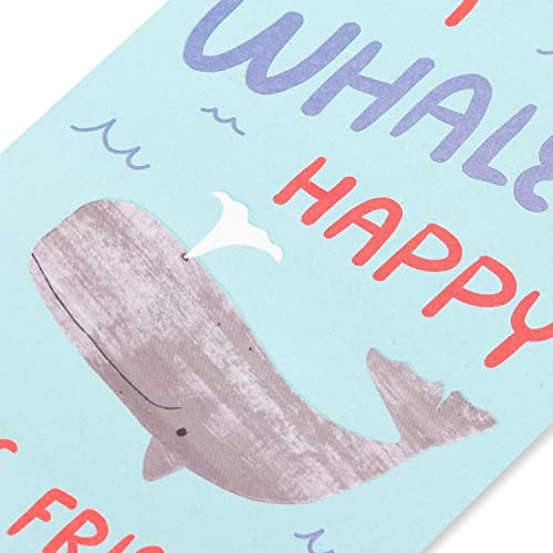 Funny Whale Friendship Card - Whale-y Happy Greeting Card